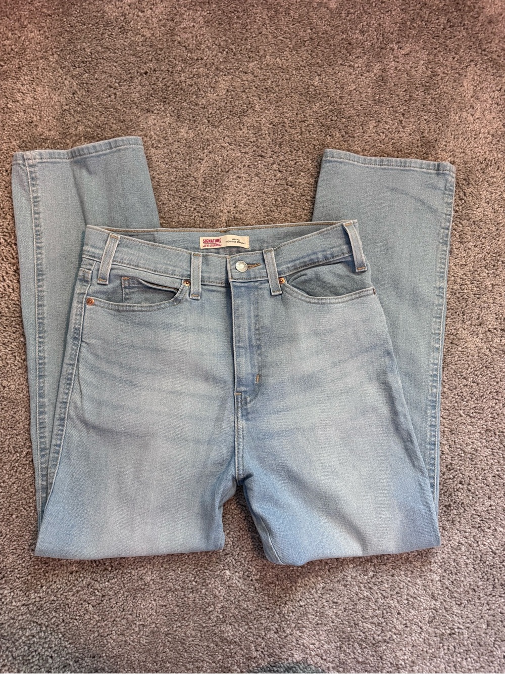 Levi Heritage High Rise Straight Jeans